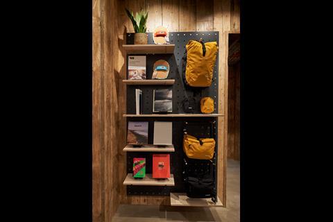 Accessories on display at Finisterre, Covent Garden, London